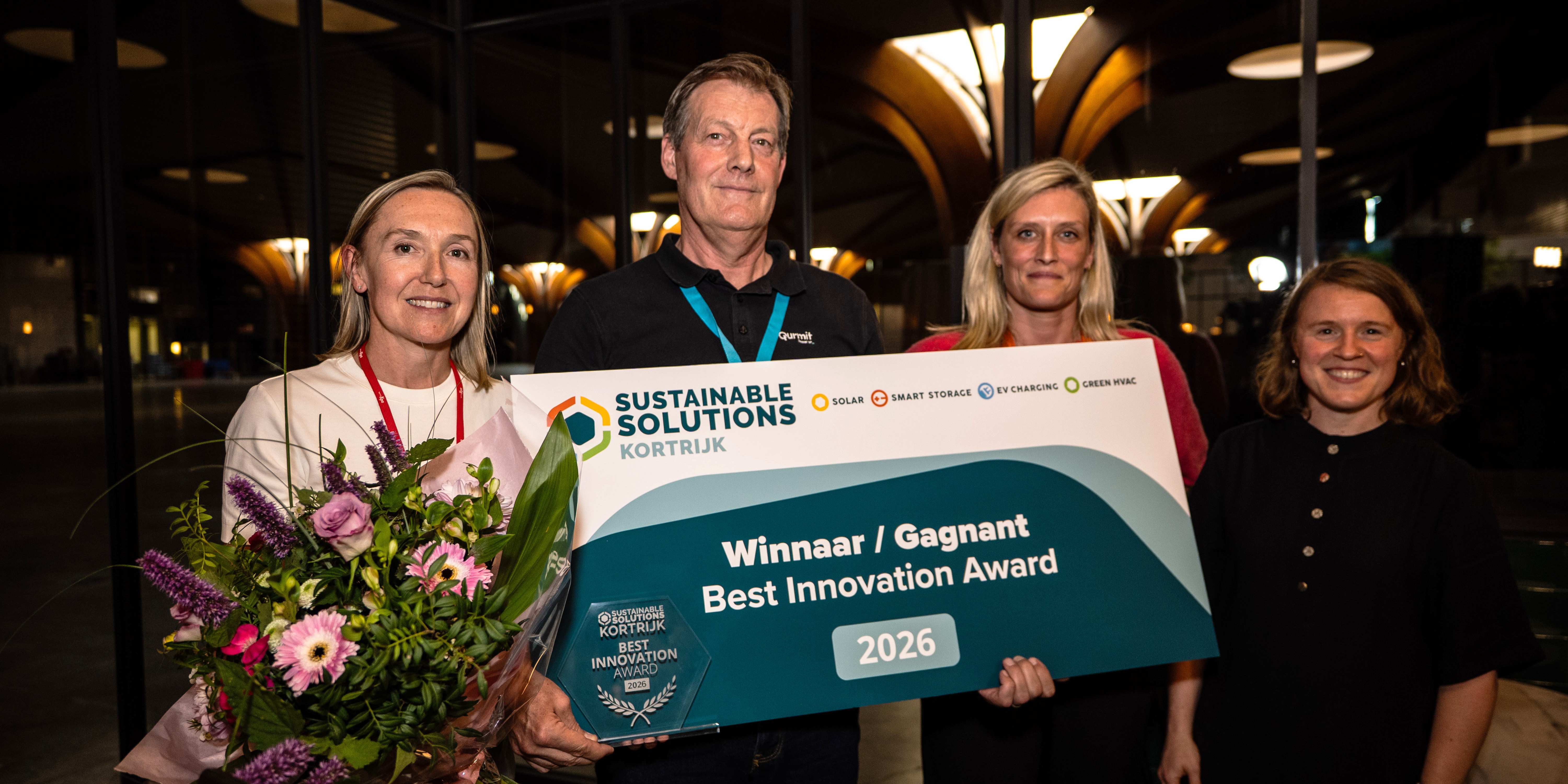 Qurmit XL wint Best Innovation Award op vakbeurs Sustainable Solutions Kortrijk